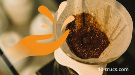 make hands soft with coffee grounds