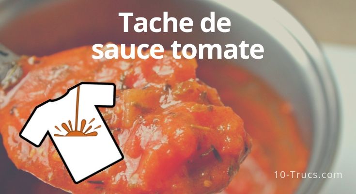 comment enlever une tache de sauce tomate sur vêtement
