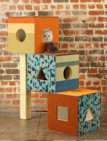 cat tree cardboard box,