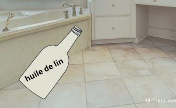Faire briller le carrelage avec l'huile de lin