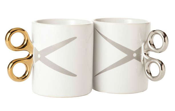 scissors coffee mug, hairdresser coffee mug, 
