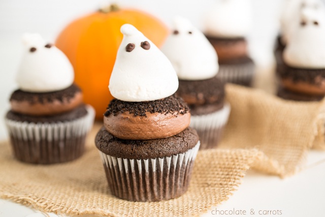 ghost cupcake, halloween cupcake recipe, 