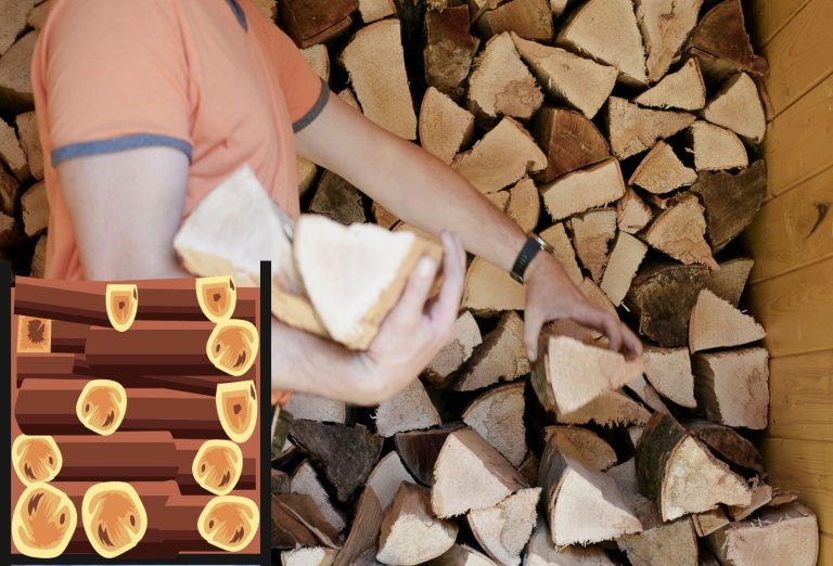 Idée de rangement pour bois de chauffage à la maison