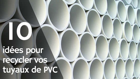 Recycler des tuyaux de PVC blanc