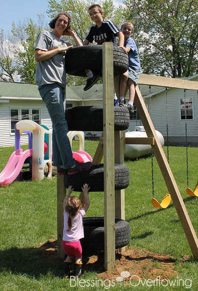 build an outdoor playground for children