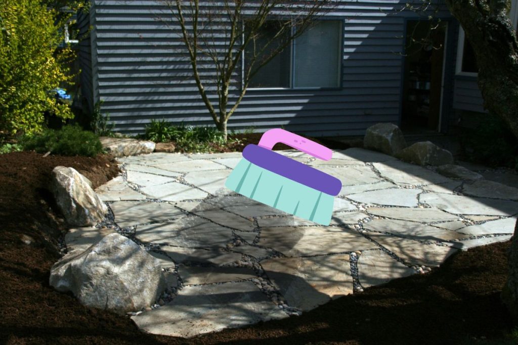 Comment nettoyer une terrasse en pierre noircie