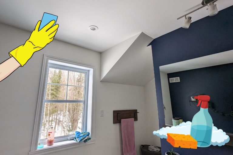 Astuces pour enlever des taches d'humidité sur un mur blanc et un plafond