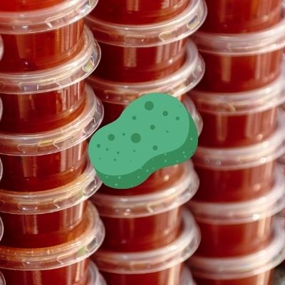 Récupérer un tupperware taché de sauce tomate