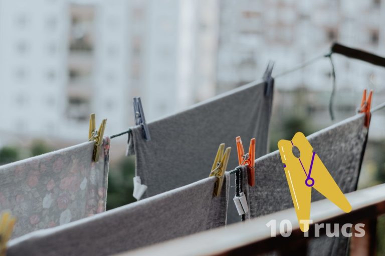 Astuce pour enlever les marques de pinces à linge sur les vêtements