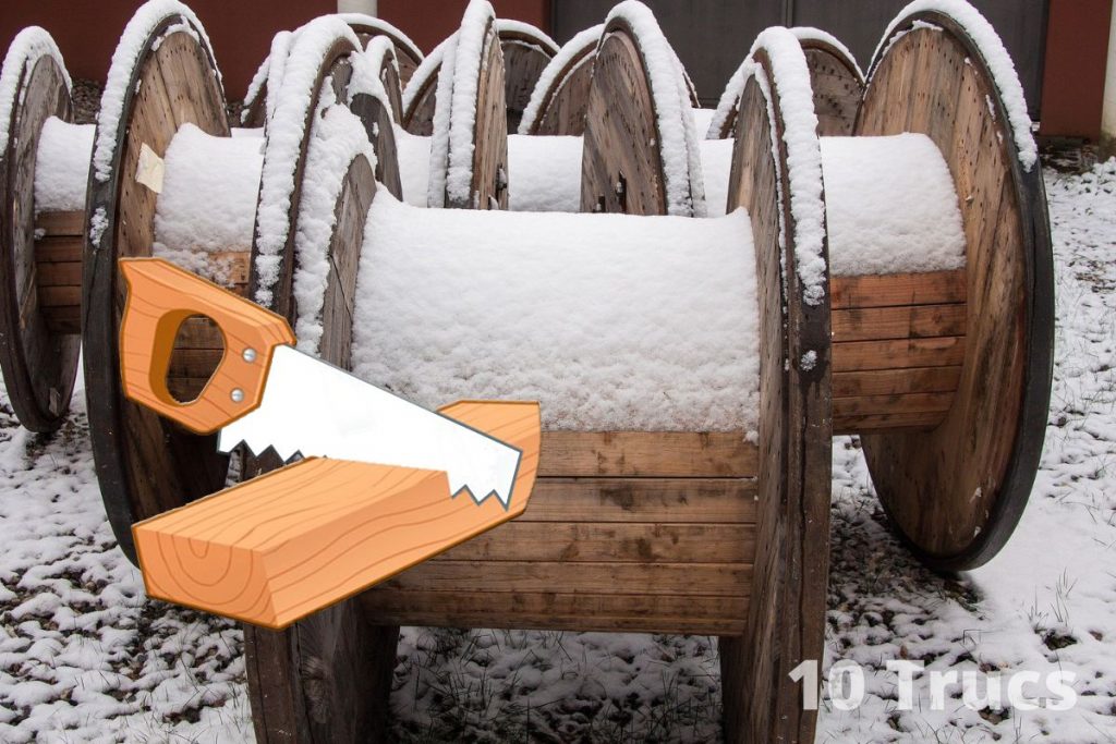 10 idées pour recycler un touret en bois