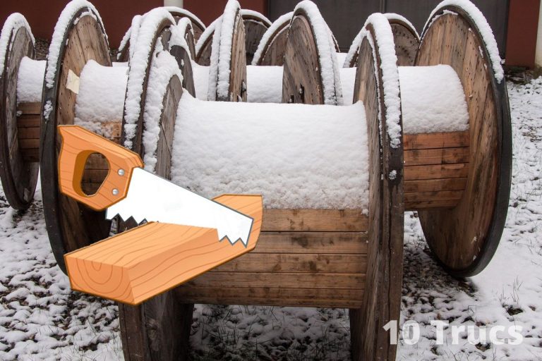 Idées pour recycler un touret en bois
