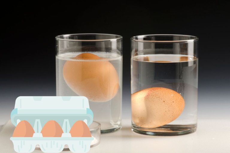 Le truc de l'œuf qui flotte dans l'eau