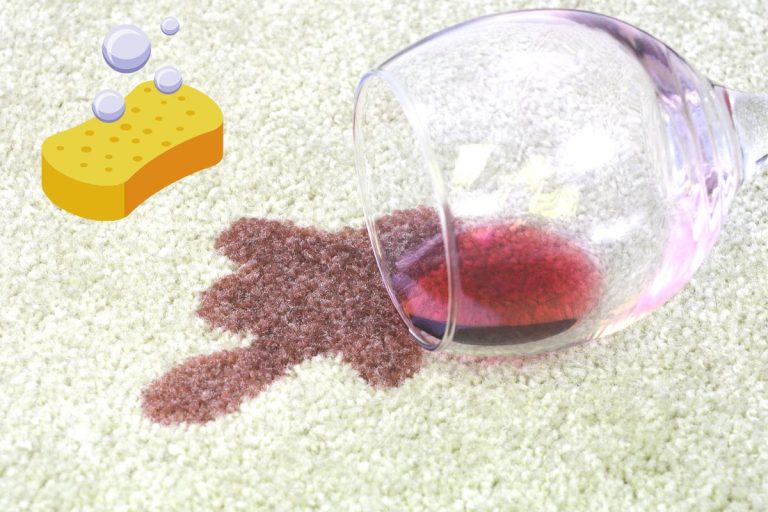 Truc pour enlever une tache de vin rouge sur un tapis
