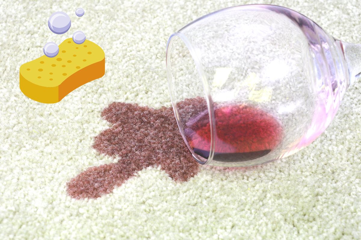 Truc pour enlever une tache de vin rouge sur un tapis