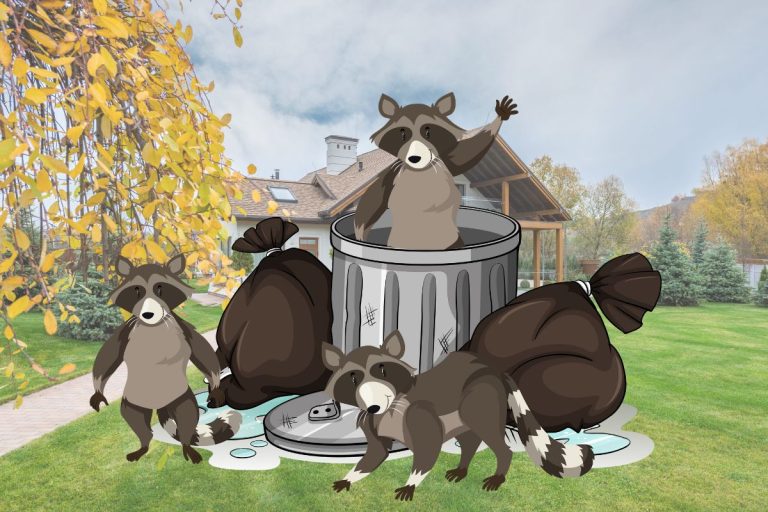 Truc et astuce pour éloigner les ratons laveurs des poubelles