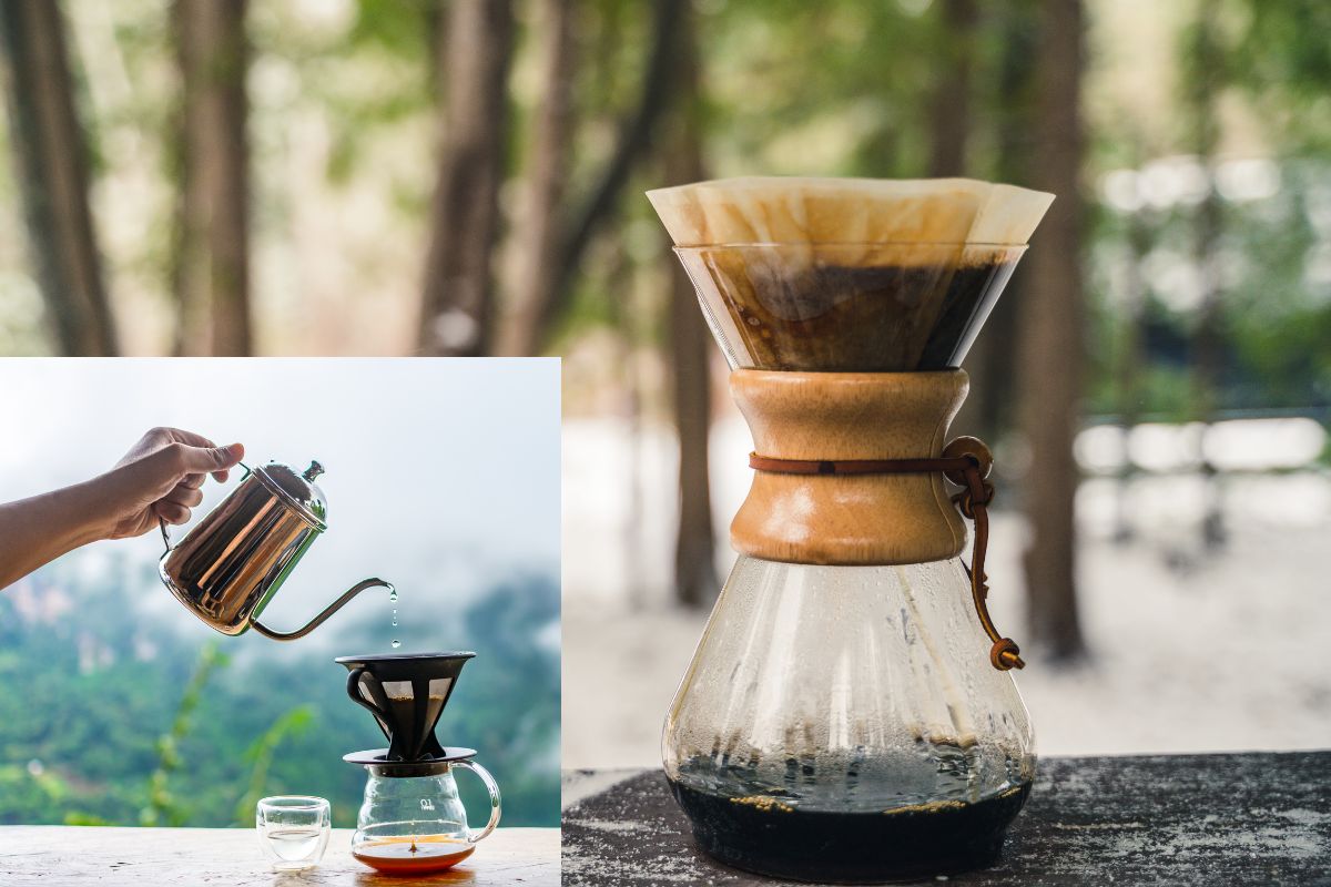 Un porte-filtre pour préparer son café en camping