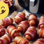 Des saucisses enroulées de bacon au air fryer