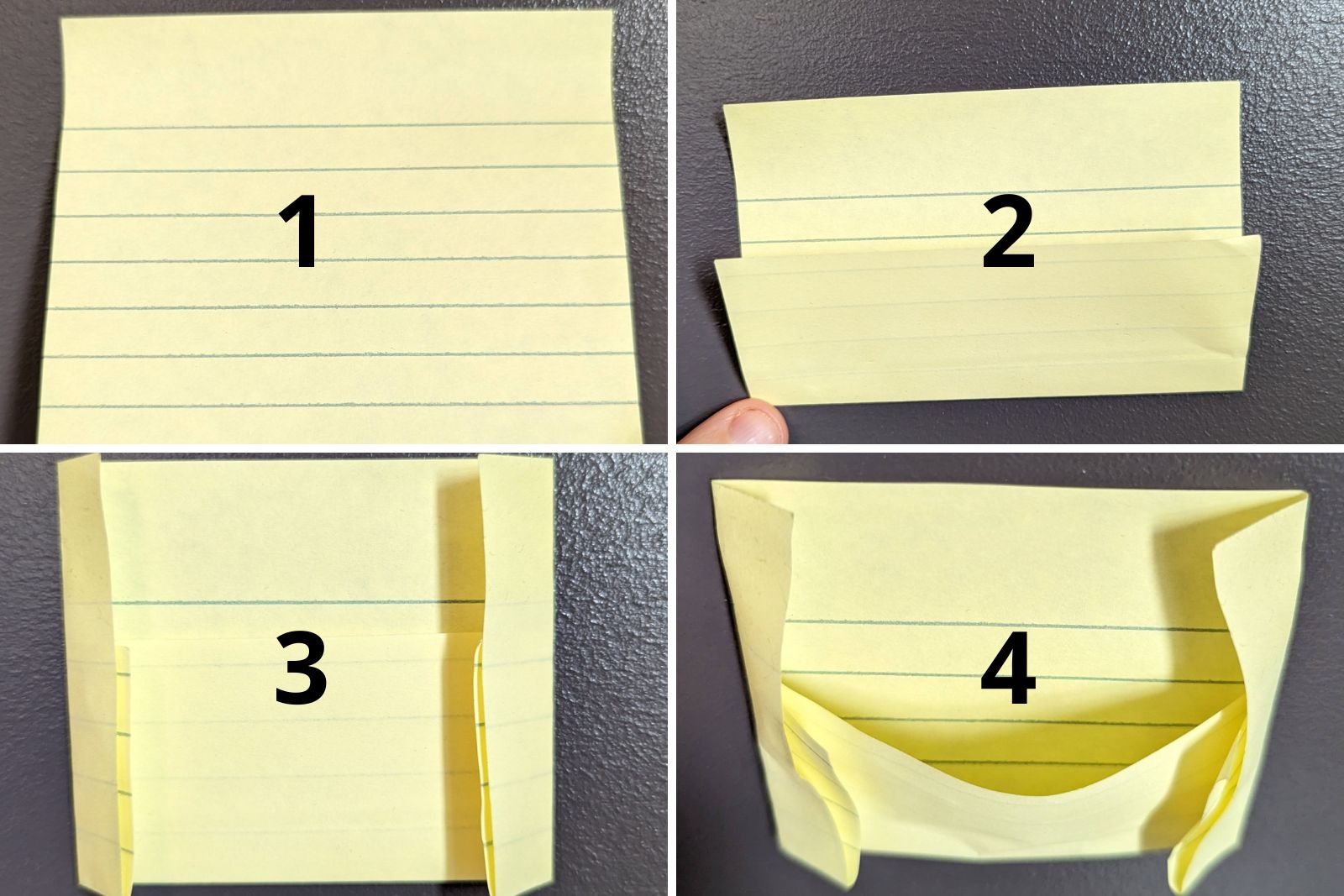 Le truc du post-it pour attraper toute la poussière de gypse