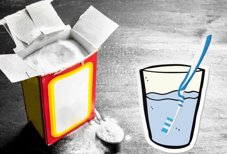 Le truc du bicarbonate de soude pour nettoyer une brosse à dent